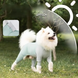 Dog summer clothes thin four-legged clothes Samoyed golden retriever large dog outdoor sun protection and anti-dirty pet cool clothes