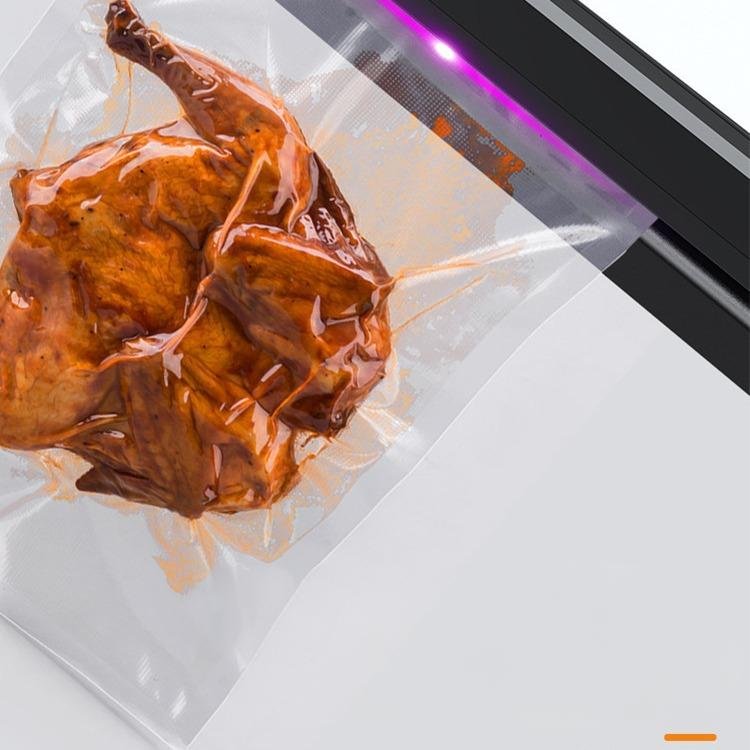 Fully automatic household vacuum sealer food packaging machine small fresh-keeping sealing machine plastic sealing machine vacuum compression Free (20*25) 100 bags - Image 2