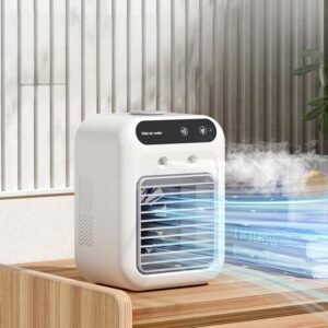 Desktop cooling fan air conditioner humidifier mobile ice cooling fan