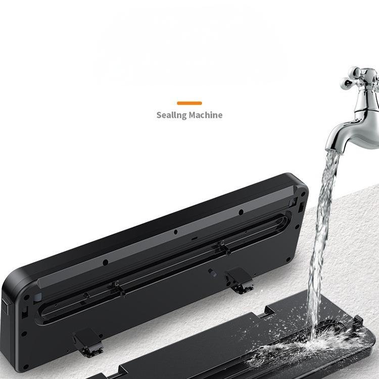 Fully automatic household vacuum sealer food packaging machine small fresh-keeping sealing machine plastic sealing machine vacuum compression Free (20*25) 100 bags - Image 3