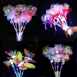 Flash fairy stick flash stick children's luminous toys night market stalls wave ball star air ball cartoon magic wand