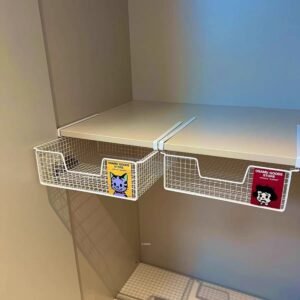 Wardrobe underwear storage box household drawer storage storage rack iron hanging storage box socks storage hanging basket