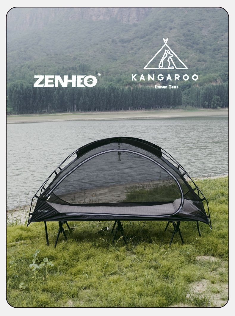 Outdoor mountaineering camping solo single tent rainproof kangaroo shelter net mosquito net hiking tent kangaroo inner tent - Image 4