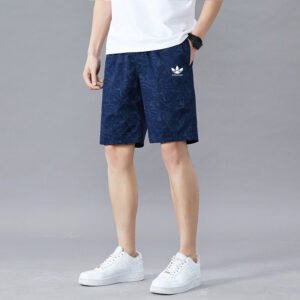 Summer clover maple leaf loose shorts men's casual cotton camouflage shorts breathable sports outdoor beach shorts