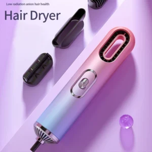 Home Portable Multi-functional Salon Hair Dryer Hot and Cold Air Three-in-one Blue Negative Ion Hair Dryer